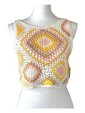 ALTAR’D STATE Crocheted Sweater Vest, Size M.